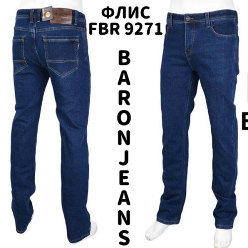Джинсы God Baron (32-42) 9271 blue (зима) God Baron 9271 blue