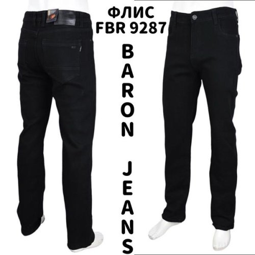 Джинсы God Baron (32-38) FBR9287 black (зима) God Baron FBR9287 black