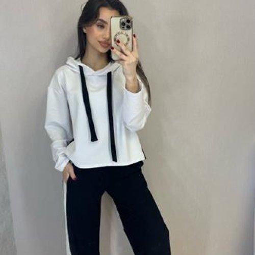 Костюм спорт Valentina (42-50) 067 white (деми) Valentina 067 white