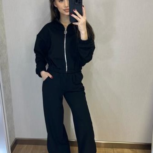 Костюм спорт Valentina (42-50) 069 black (деми) Valentina 069 black