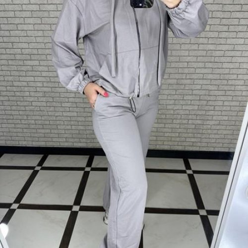 Костюм спорт Valentina (50-56) 078-1 l.grey (деми) Valentina 078-1 l.grey