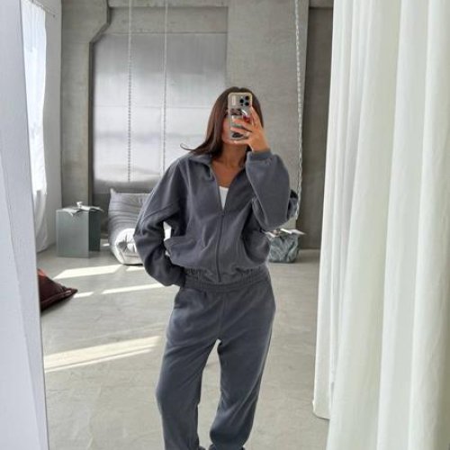 Костюм спорт Valentina (42-50) 088 d.grey (зима) Valentina 088 d.grey