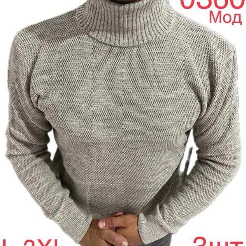 Свитер Надийка (L-3XL) 0360 grey (зима) Надийка 0360 grey
