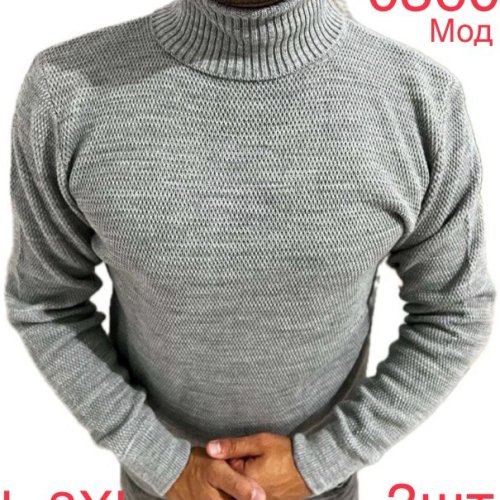 Свитер Надийка (L-3XL) 0360-1 grey (зима) Надийка 0360-1 grey
