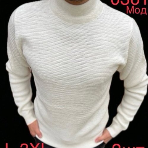 Свитер Надийка (L-3XL) 0361 white (зима) Надийка 0361 white