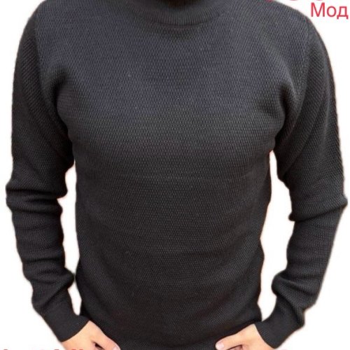 Свитер Надийка (L-3XL) 0361 black (зима) Надийка 0361 black