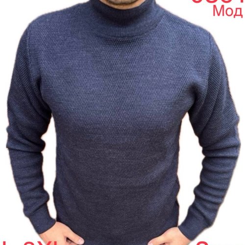 Свитер Надийка (L-3XL) 0361-1 navy (зима) Надийка 0361-1 navy