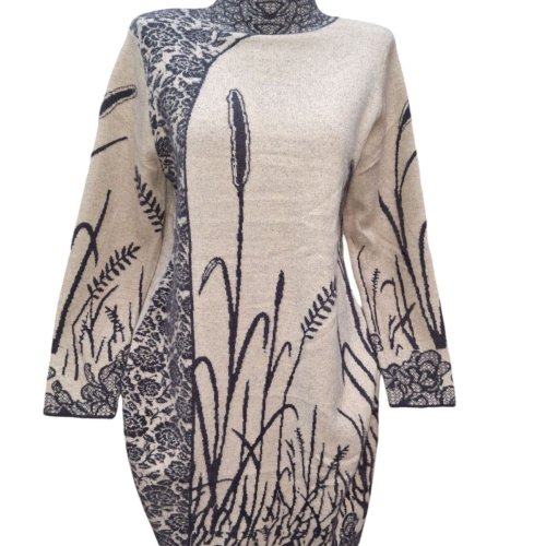 Платье Ekvato (46-50) 26286 beige (деми) Ekvato 26286 beige