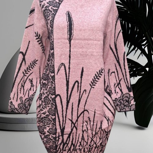 Платье G.L.S.A (46-50) 26286 pink (деми) G.L.S.A 26286 pink