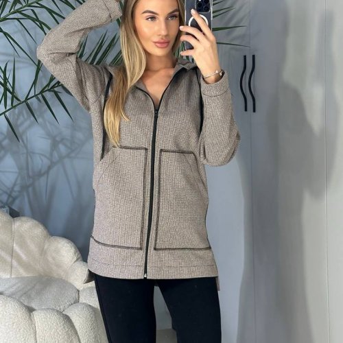 Кардиган WideRange (42-56) 871 grey (деми) WideRange 871 grey