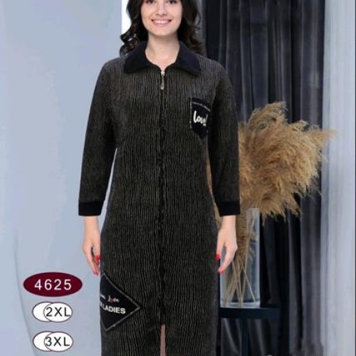 Халат Romeo life (52-58) 4625 black (деми) Romeo life 4625 black