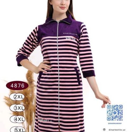 Халат Romeo life (52-58) 4876 pink (деми) Romeo life 4876 pink