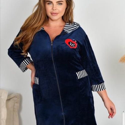 Халат Romeo life (54-62) 70 navy (деми) Romeo life 70 navy