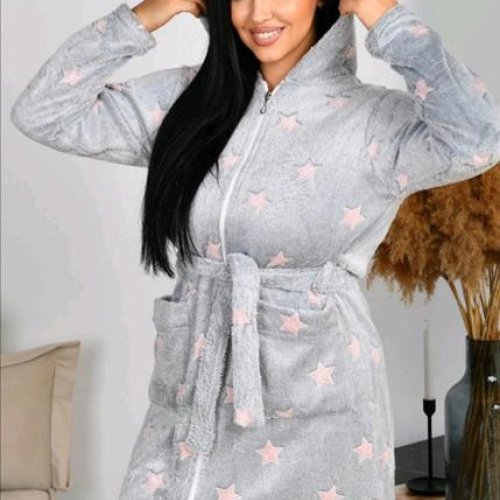Халат Romeo life (48-58) RL279 grey (деми) Romeo life RL279 grey