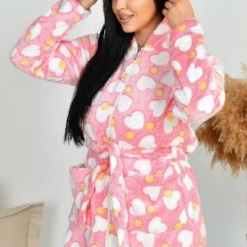 Халат Romeo life (48-58) RL281 pink (деми) Romeo life RL281 pink