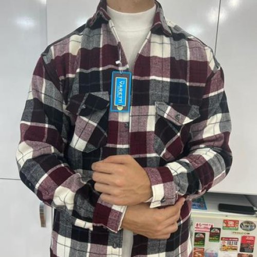 Рубашка Nik (M-2XL) 55547 wine (деми) Nik 55547 wine