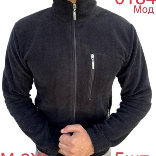 Кофта спорт Надийка (M-3XL) 0184 black (зима) Надийка 0184 black
