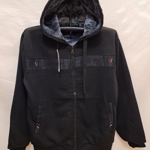 Кофта спорт Giang (M-3XL) 2301 black (зима) Giang 2301 black