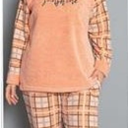 Пижама Lindros (3XL-6XL) 20503 peach (зима) Lindros 20503 peach