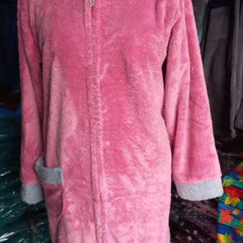 Халат Lindros (L-2XL) LD24 pink (зима) Lindros LD24 pink