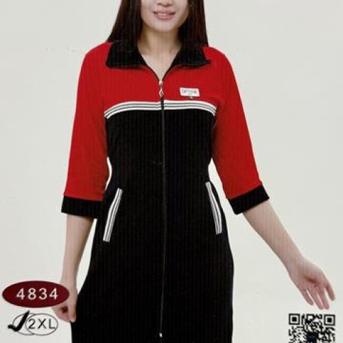 Халат Fili Wear (M-2XL) 4833 black (деми) Fili Wear 4833 black