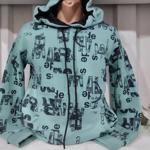 Худи Panda (S-2XL) 1458 l.blue (зима) Panda 1458 l.blue