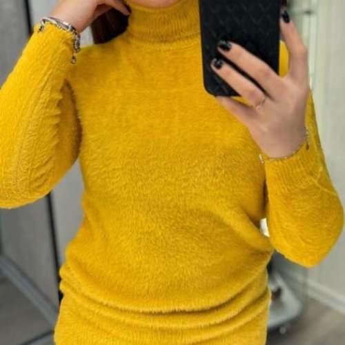 Свитер G.L.S.A (42-48) 5707 yellow (зима) G.L.S.A 5707 yellow