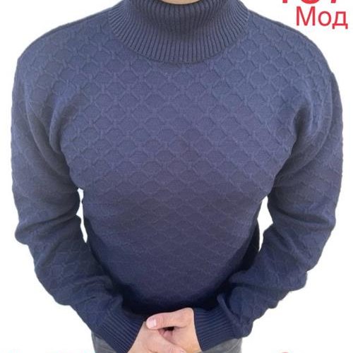 Свитер Надийка (L-2XL) 157-1 navy (зима) Надийка 157-1 navy
