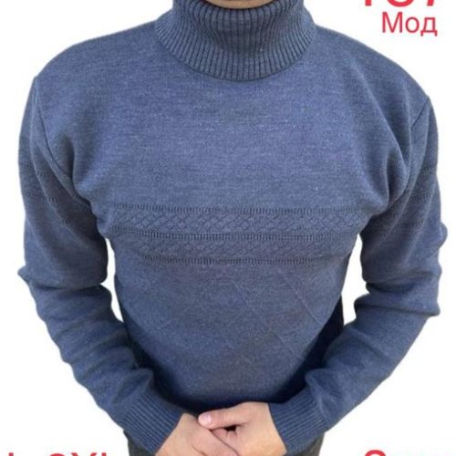 Свитер Надийка (L-2XL) 157-3 navy (зима) Надийка 157-3 navy