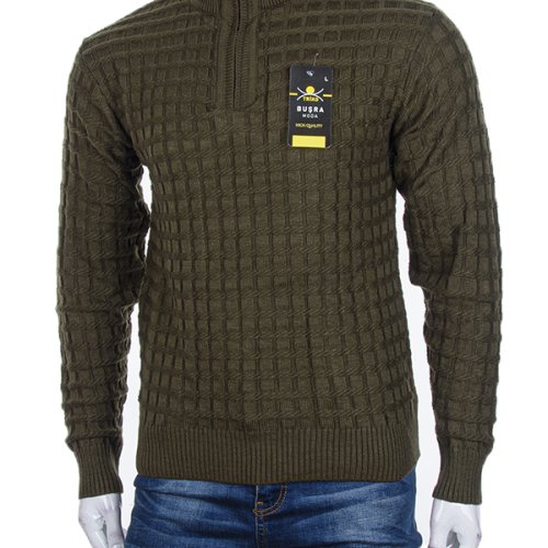 Свитер Abdo (L-2XL) 1525-14 khaki (зима) Abdo 1525-14 khaki