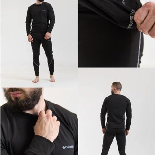 Термобелье Sport style (2XL-5XL) SS75 black (зима) Sport style SS75 black