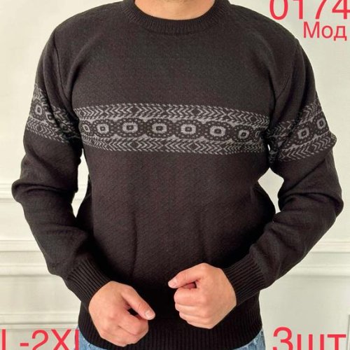 Свитер Надийка (L-2XL) 0174 brown (зима) Надийка 0174 brown