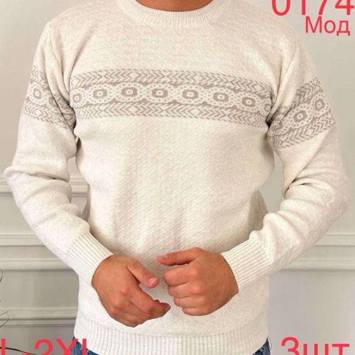 Свитер Надийка (L-2XL) 0174 l.beige (зима) Надийка 0174 l.beige