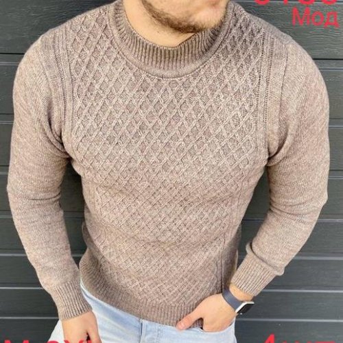 Свитер Надийка (M-2XL) 0186 beige (зима) Надийка 0186 beige