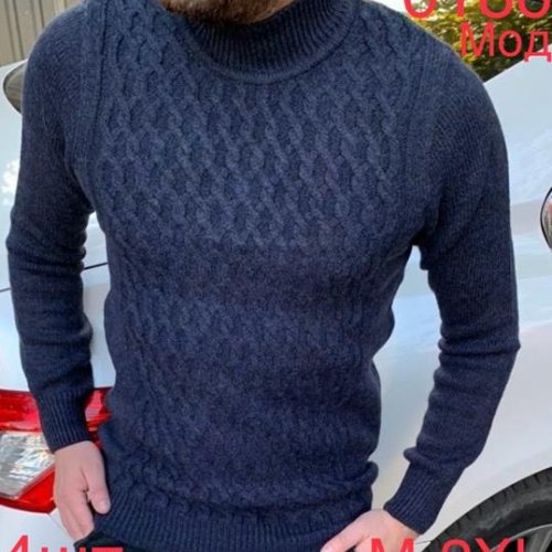 Свитер Надийка (M-2XL) 0186 navy (зима) Надийка 0186 navy