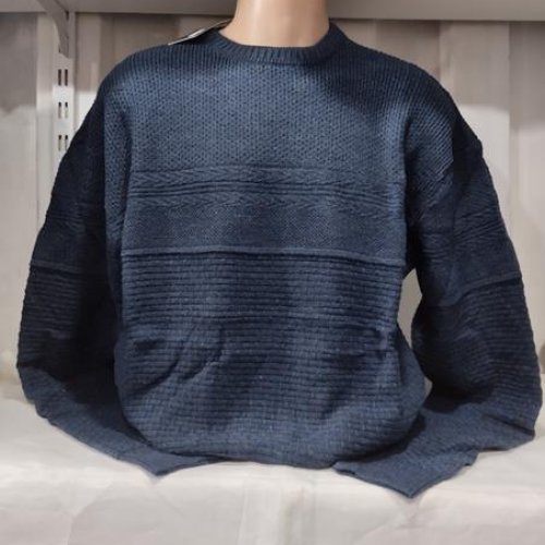 Свитер Panda (2XL-4XL) 1477 navy (зима) Panda 1477 navy