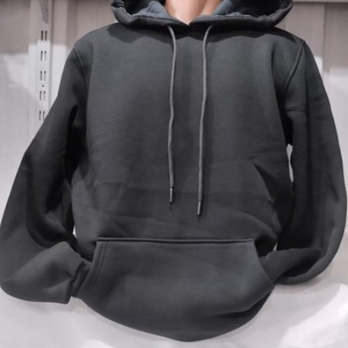 Худи Panda (S-2XL) 1503 black (зима) Panda 1503 black