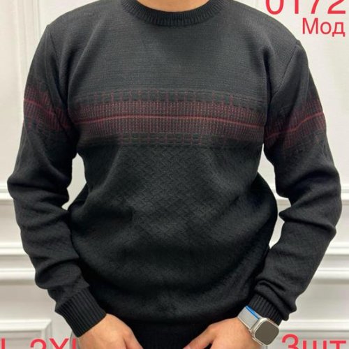 Свитер Надийка (L-2XL) 0172 black (зима) Надийка 0172 black