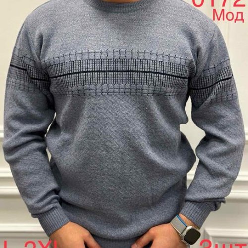 Свитер Надийка (L-2XL) 0172 grey (зима) Надийка 0172 grey