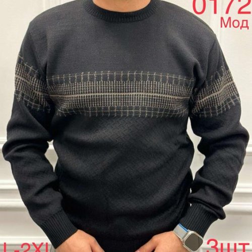 Свитер Надийка (L-2XL) 0172-1 black (зима) Надийка 0172-1 black