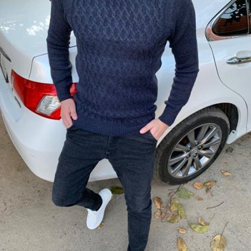 Свитер Nik (M-2XL) 55606 navy (зима) Nik 55606 navy
