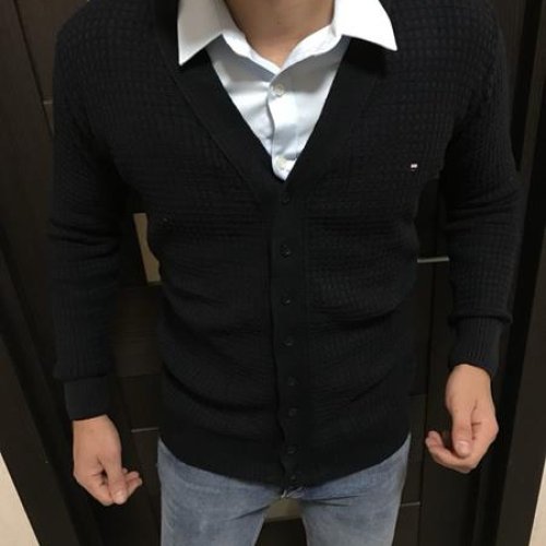 Кардиган Nik (M-2XL) 55611 black (зима) Nik 55611 black