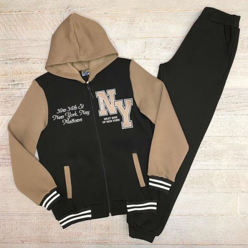 Костюм спорт LiMa kids (158-176) 2319 black-brown (зима) LiMa kids 2319 black-brown