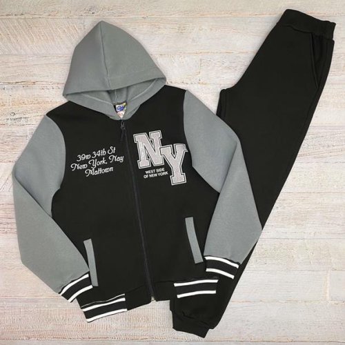 Костюм спорт LiMa kids (158-176) 2319 black-grey (зима) LiMa kids 2319 black-grey