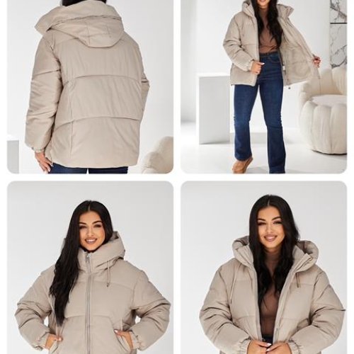 Куртка Dorimodes (M-2XL) K057 beige (зима) Dorimodes K057 beige