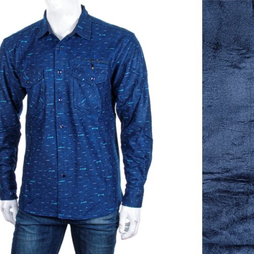 Рубашка Logaster (XL-5XL) A651-2 d.blue (зима) Logaster A651-2 d.blue