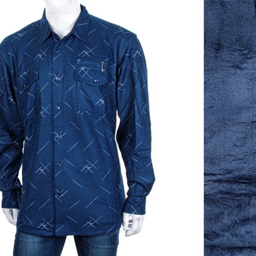 Рубашка Logaster (XL-5XL) A651-4 d.blue (зима) Logaster A651-4 d.blue