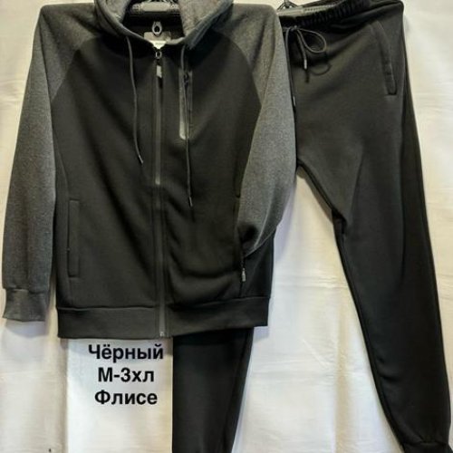 Костюм спорт Minh (M-3XL) 6608 black (зима) Minh 6608 black