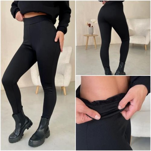 Лосины Sport style (S-XL) 200 black (зима) Sport style 200 black