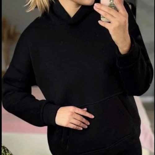Худи Sport style (S-XL) 815 black (зима) Sport style 815 black